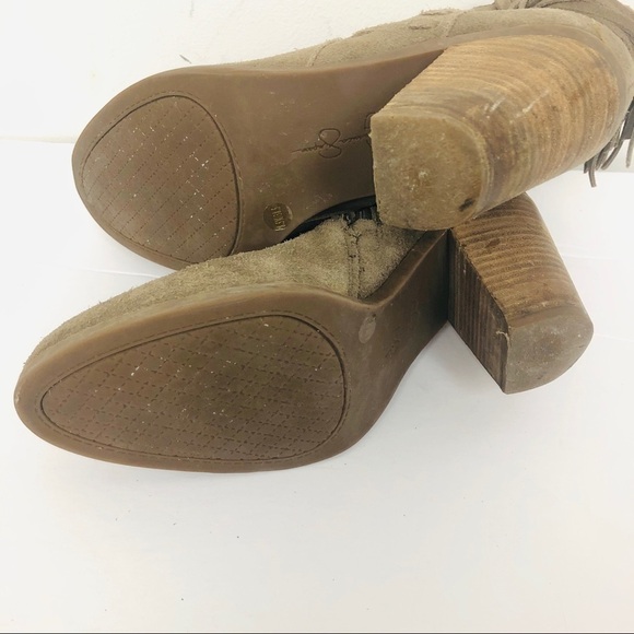 Jessica Simpson Tan suede boots size 8.5M - Picture 6 of 7